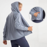 سویشرت اسپرت کلاه دار آبی