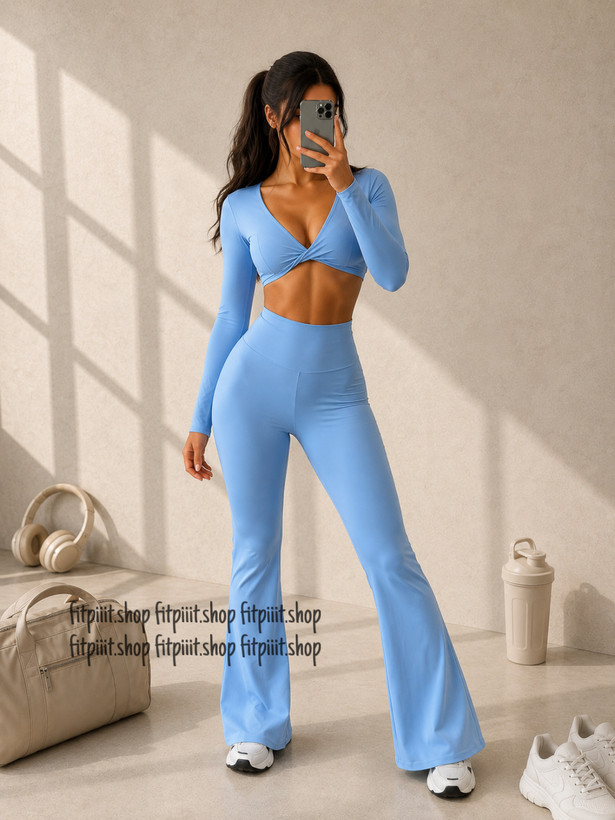 ست کراپ و لگ دمپا ورزشی زنانه کد MN041