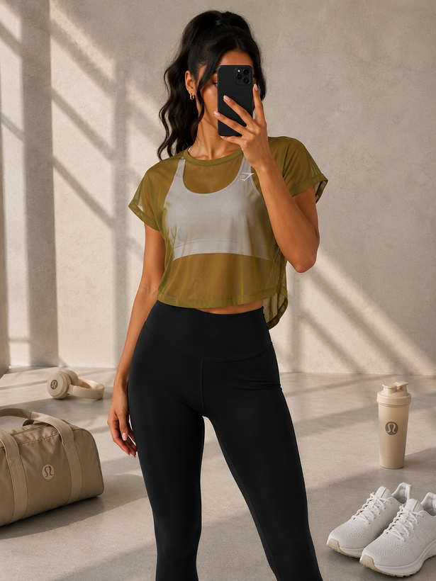 تیشرت کراپ توری جیم شارک وارداتی کد MM02